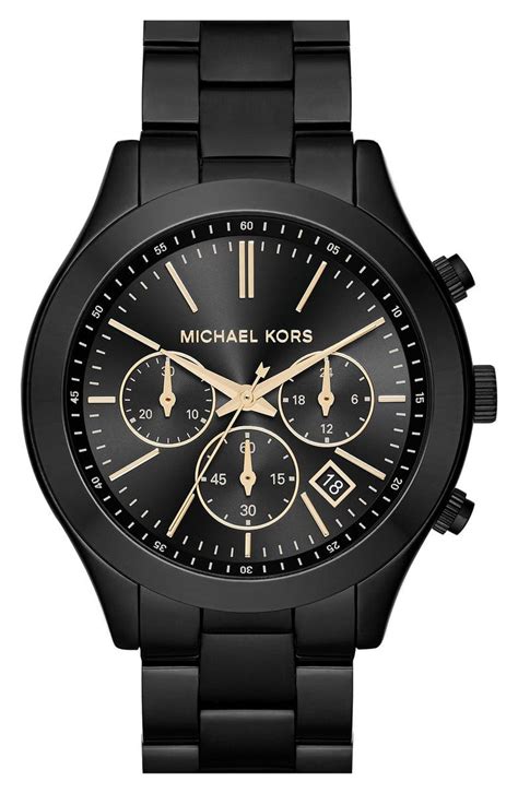 michael kors ladies runway chronograph watch|Michael Kors slim runway.